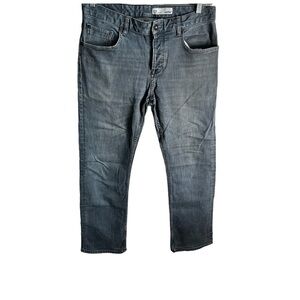 Cello C5 Regular Fit Button Fly Gray Straight Denim Jeans